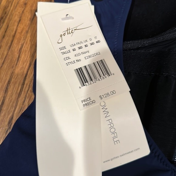 Profile by Gottex One Piece Zip Swimsuit Size 6D NWT - Picture 4 of 6